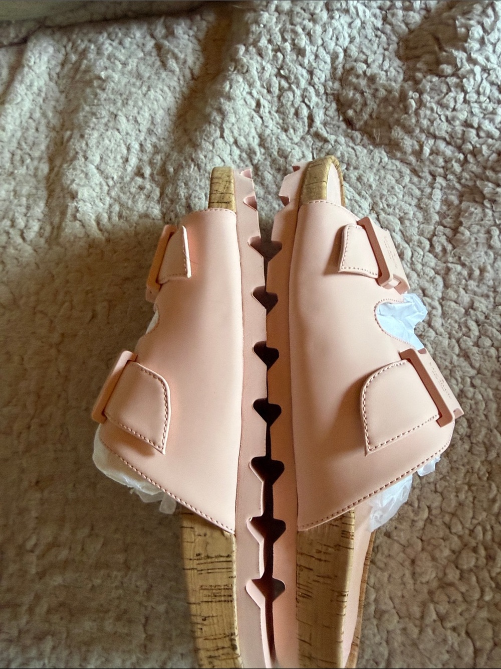 kate spade women’s Peach Dual-Buckle Slide Sandals - Picture 6 of 9
